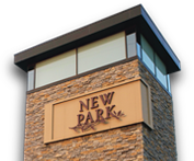 New Park logo tower